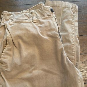 3 pair American eagle khakis